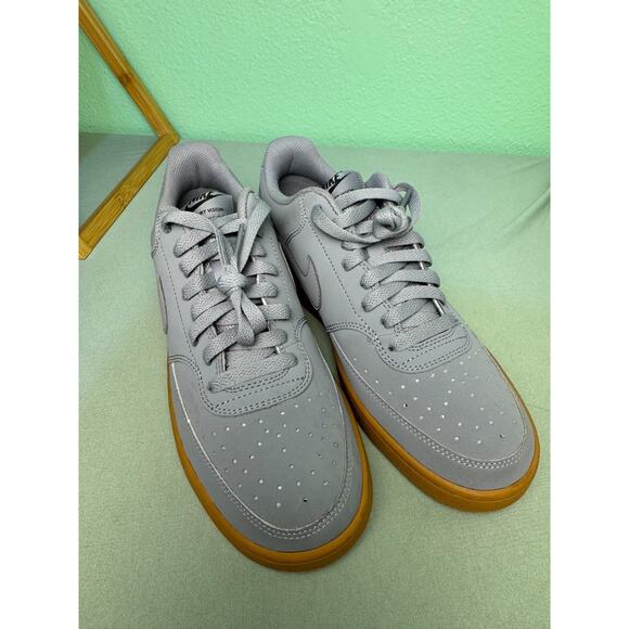 Nike Court Vision Low Particle Grey Wheat Size 9 CD5463-009 80\'s Gray Gum Sole main image 4